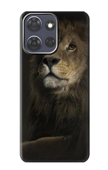 S0472 Lion Etui Coque Housse pour Motorola Moto G Power (2025)