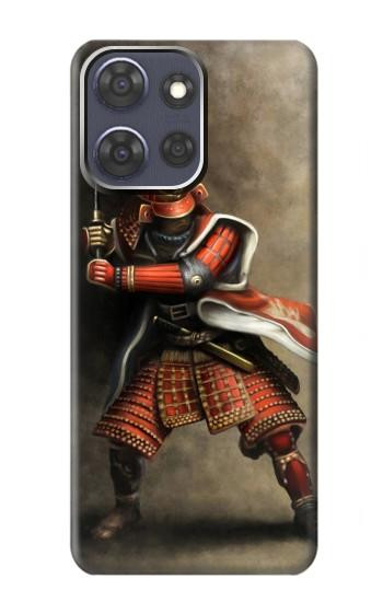 S0796 Japon Rouge Samurai Etui Coque Housse pour Motorola Moto G Power (2025,2026)