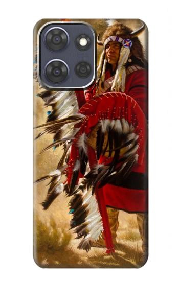 S0817 indien rouge Etui Coque Housse pour Motorola Moto G Power (2025)