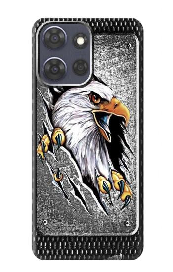 S0855 Aigle Métal Etui Coque Housse pour Motorola Moto G Power (2025)