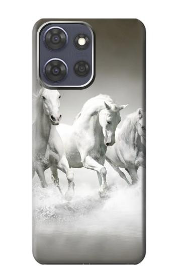 S0933 Cheval Blanc Etui Coque Housse pour Motorola Moto G Power (2025)