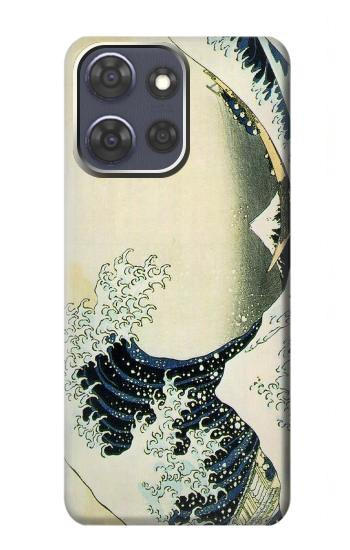 S1040 Hokusai La grande vague de Kanagawa Etui Coque Housse pour Motorola Moto G Power (2025,2026)