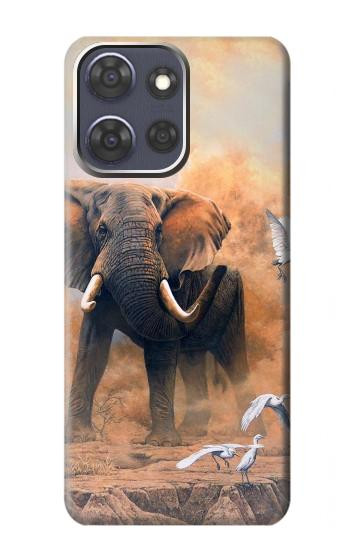S1292 l'éléphant Etui Coque Housse pour Motorola Moto G Power (2025,2026)