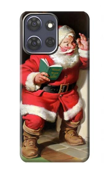 S1417 Père Noël Joyeux Noël Etui Coque Housse pour Motorola Moto G Power (2025)