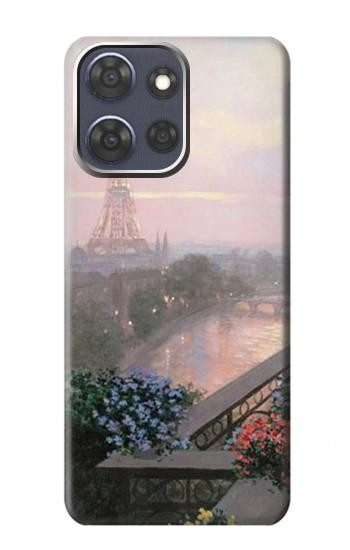 S1443 Terrasse à Paris Eifel Etui Coque Housse pour Motorola Moto G Power (2025)