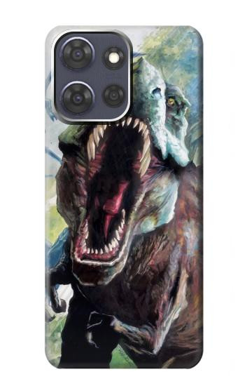S1453 Dinosaur Trex Tyrannosaurus Rex Etui Coque Housse pour Motorola Moto G Power (2025)