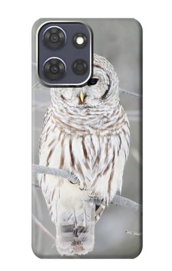 S1566 Milou Blanc Chouette Chouette Etui Coque Housse pour Motorola Moto G Power (2025,2026)