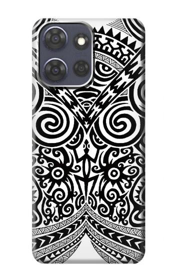 S1655 Tatouage maori Etui Coque Housse pour Motorola Moto G Power (2025,2026)