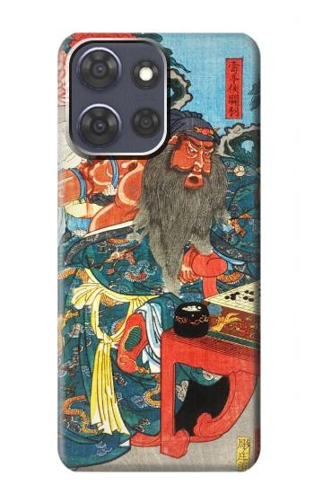 S1826 Utagawa Kuniyoshi Guan Yu Etui Coque Housse pour Motorola Moto G Power (2025)