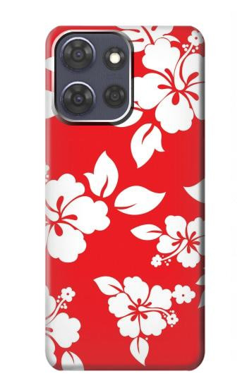 S1949 Motif Hibiscus hawaïenne Etui Coque Housse pour Motorola Moto G Power (2025)