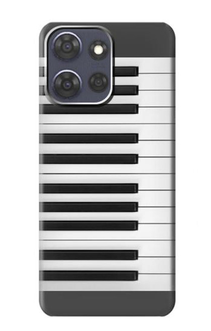 S2082 Un Octave Piano Etui Coque Housse pour Motorola Moto G Power (2025)