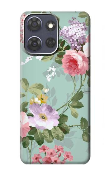 S2178 Peinture Fleur Art Floral Etui Coque Housse pour Motorola Moto G Power (2025)
