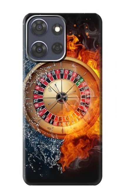S2289 Roulette Casino Pari Etui Coque Housse pour Motorola Moto G Power (2025)