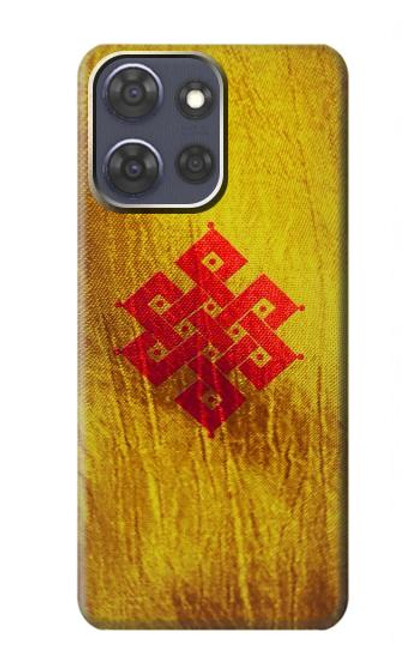 S2318 Noeud éternel méditation bouddhiste spirituelle Etui Coque Housse pour Motorola Moto G Power (2025)
