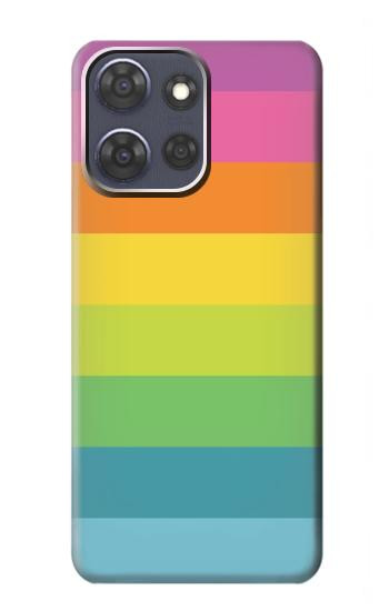 S2363 Arc en ciel Motif Etui Coque Housse pour Motorola Moto G Power (2025,2026)