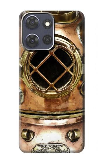 S2412 Mer Profonde Casque millésimé plongée sous-marine Etui Coque Housse pour Motorola Moto G Power (2025,2026)