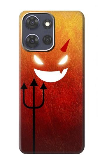 S2454 Rouge mignon petit diable Dessin animé Etui Coque Housse pour Motorola Moto G Power (2025,2026)