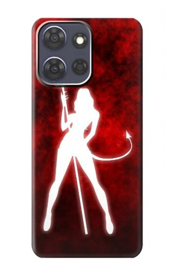 S2455 Sexy Fille du Diable Etui Coque Housse pour Motorola Moto G Power (2025,2026)
