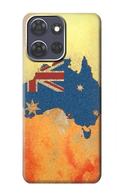 S2494 Australie Drapeau Carte texture de la roche Etui Coque Housse pour Motorola Moto G Power (2025)
