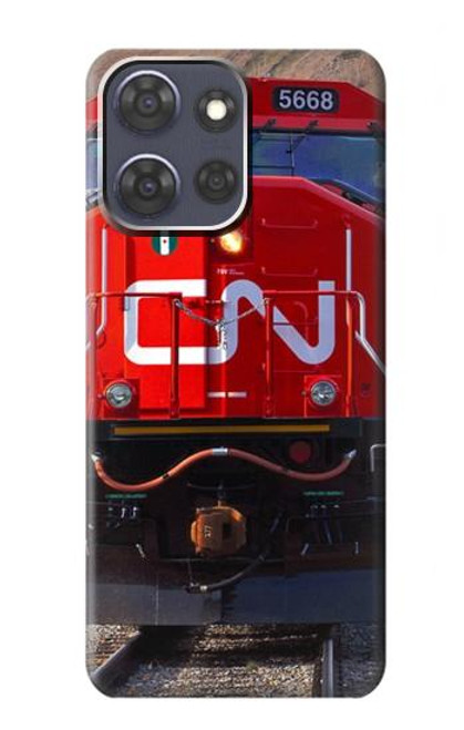 S2774 Train Canada Nationale des chemins de fer Etui Coque Housse pour Motorola Moto G Power (2025)