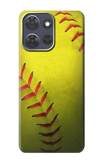 S3031 Softball balle jaune Etui Coque Housse pour Motorola Moto G Power (2025,2026)