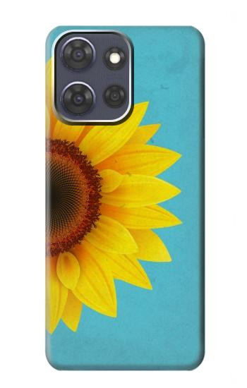 S3039 Tournesol Bleu millésimé Etui Coque Housse pour Motorola Moto G Power (2025,2026)