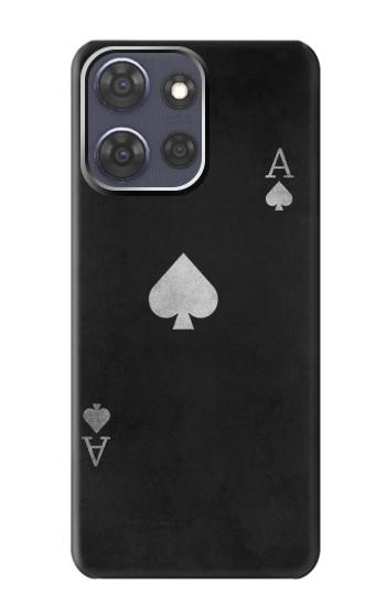 S3152 Noir Ace of Spade Etui Coque Housse pour Motorola Moto G Power (2025,2026)
