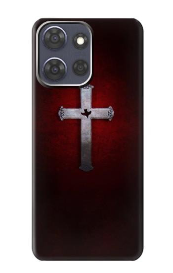 S3160 Croix chrétienne Etui Coque Housse pour Motorola Moto G Power (2025,2026)