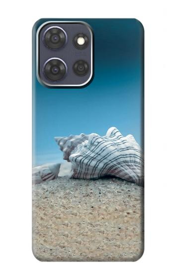 S3213 Coquilles de mer sous la mer Etui Coque Housse pour Motorola Moto G Power (2025,2026)