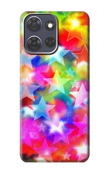 S3292 Coloré Disco étoile Etui Coque Housse pour Motorola Moto G Power (2025,2026)