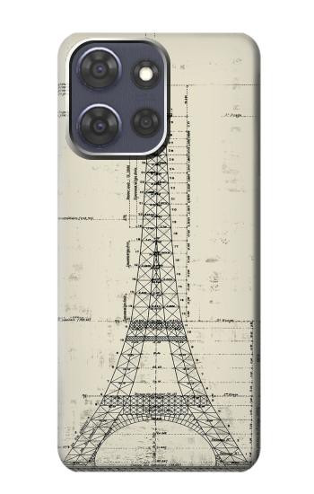 S3474 Dessin Architectural Eiffel Etui Coque Housse pour Motorola Moto G Power (2025,2026)