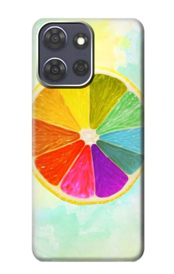 S3493 citron coloré Etui Coque Housse pour Motorola Moto G Power (2025,2026)