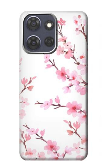 S3707 Fleur de cerisier rose fleur de printemps Etui Coque Housse pour Motorola Moto G Power (2025,2026)