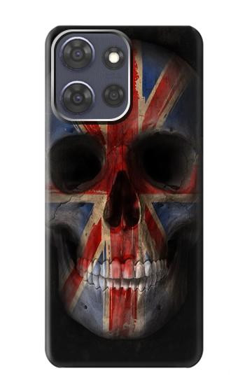 S3848 Crâne de drapeau du Royaume-Uni Etui Coque Housse pour Motorola Moto G Power (2025,2026)