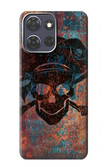 S3895 Pirate Crâne Métal Etui Coque Housse pour Motorola Moto G Power (2025,2026)
