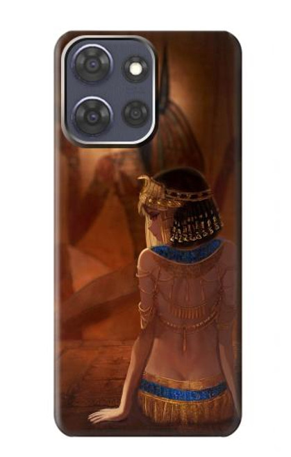 S3919 La reine égyptienne Cléopâtre Anubis Etui Coque Housse pour Motorola Moto G Power (2025)