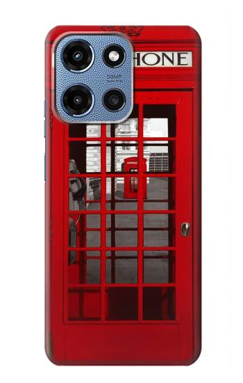 S0058 Cabine téléphonique Etui Coque Housse pour Motorola Moto G 5G (2025)