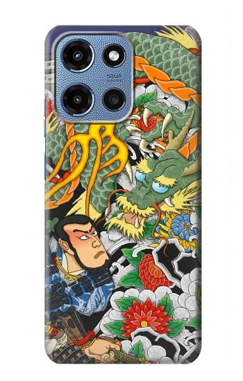 S0454 Japon Tatouage Etui Coque Housse pour Motorola Moto G 5G (2025)