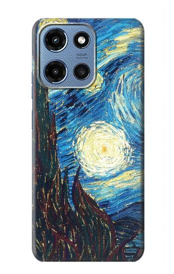 S0582 Van Gogh Starry Nights Etui Coque Housse pour Motorola Moto G 5G (2025)