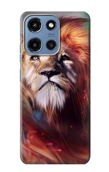 S0691 Peinture Leo Etui Coque Housse pour Motorola Moto G 5G (2025)