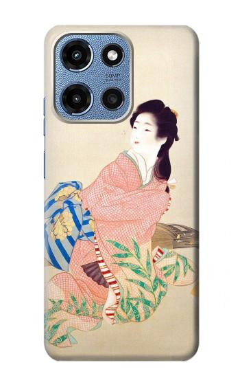 S0889 Japon Kimono Etui Coque Housse pour Motorola Moto G 5G (2025)