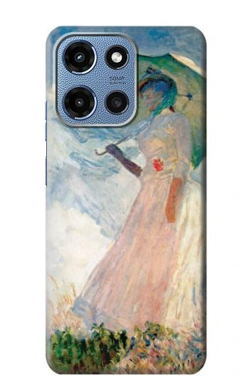 S0998 Claude Monet Femme avec un parasol Etui Coque Housse pour Motorola Moto G 5G (2025)