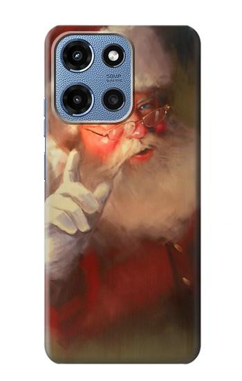 S1144 Noël Père Noël Etui Coque Housse pour Motorola Moto G 5G (2025)