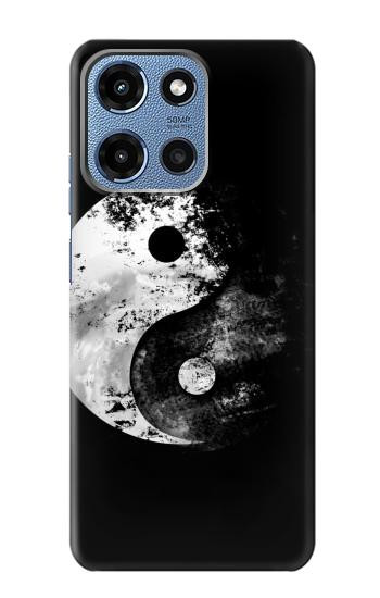S1372 Lune Yin-Yang Etui Coque Housse pour Motorola Moto G 5G (2025)