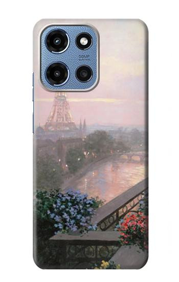S1443 Terrasse à Paris Eifel Etui Coque Housse pour Motorola Moto G 5G (2025)