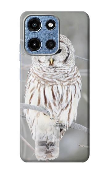 S1566 Milou Blanc Chouette Chouette Etui Coque Housse pour Motorola Moto G 5G (2025)