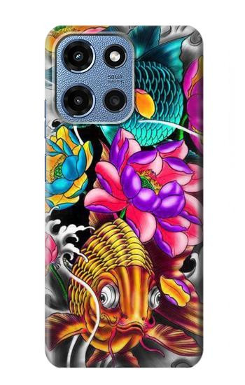 S1630 Poissons japonais Oriental Tatouage Etui Coque Housse pour Motorola Moto G 5G (2025)