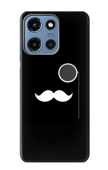 S1946 Sir Mustache Minimalisme Etui Coque Housse pour Motorola Moto G 5G (2025)