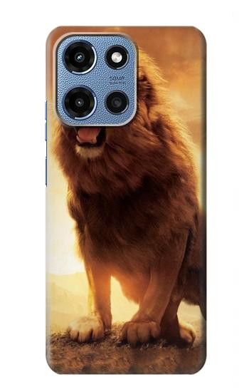 S1957 Lion Etui Coque Housse pour Motorola Moto G 5G (2025)