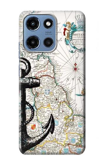 S1962 Graphique nautique Etui Coque Housse pour Motorola Moto G 5G (2025)
